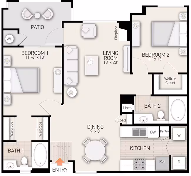 Plan 3A 7305 floor plan